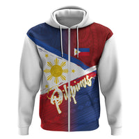Philippines Basketball Custom Zip Hoodie Pilipinas Tribal Pattern