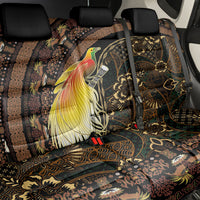 Papua New Guinea and Indonesia Batik Back Car Seat Cover Bird of Paradise with Tribal Batik Patterns