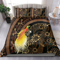Papua New Guinea and Indonesia Batik Bedding Set Bird of Paradise with Tribal Batik Patterns LT03 - Polynesian Pride