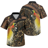 Papua New Guinea and Indonesia Batik Family Matching Summer Maxi Dress and Hawaiian Shirt Bird of Paradise with Tribal Batik Patterns LT03 Son's Shirt Multicolor - Polynesian Pride