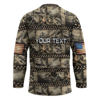 Pearl Harbor Remembrance Day Personalized Hockey Jersey Memories of December 7 with Red Poppy Lei - Polynesian Pride