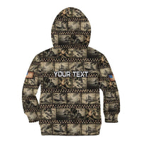 Pearl Harbor Remembrance Day Personalized Kid Hoodie Memories of December 7 with Red Poppy Lei - Polynesian Pride