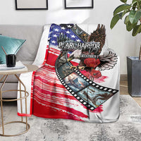 Pearl Harbor Remembrance Day Blanket Lest We Forget - The Bald Eagle Remembers - Polynesian Pride