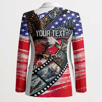 Pearl Harbor Remembrance Day Personalized Blazer Lest We Forget - The Bald Eagle Remembers - Polynesian Pride