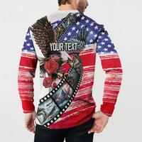 Pearl Harbor Remembrance Day Personalized Button Sweatshirt Lest We Forget - The Bald Eagle Remembers - Polynesian Pride