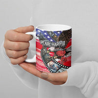 Pearl Harbor Remembrance Day Personalized Ceramic Mug Lest We Forget - The Bald Eagle Remembers - Polynesian Pride