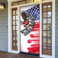 Pearl Harbor Remembrance Day Personalized Door Cover Lest We Forget - The Bald Eagle Remembers - Polynesian Pride