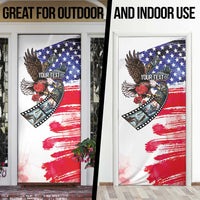 Pearl Harbor Remembrance Day Personalized Door Cover Lest We Forget - The Bald Eagle Remembers - Polynesian Pride