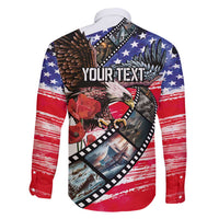 Pearl Harbor Remembrance Day Personalized Family Matching Long Sleeve Bodycon Dress and Hawaiian Shirt Lest We Forget - The Bald Eagle Remembers - Polynesian Pride