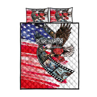 Pearl Harbor Remembrance Day Quilt Bed Set Lest We Forget - The Bald Eagle Remembers - Polynesian Pride