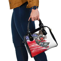 Pearl Harbor Remembrance Day Shoulder Handbag Lest We Forget - The Bald Eagle Remembers - Polynesian Pride