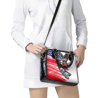 Pearl Harbor Remembrance Day Shoulder Handbag Lest We Forget - The Bald Eagle Remembers - Polynesian Pride