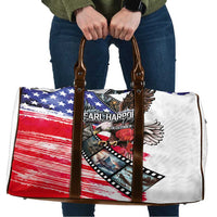 Pearl Harbor Remembrance Day Travel Bag Lest We Forget - The Bald Eagle Remembers - Polynesian Pride
