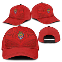 Mate Ma'a Tonga Rugby Classic Cap Ngatu Tribal Motifs Sporty Style - Polynesian Pride