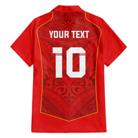 Custom Mate Ma'a Tonga Rugby Family Matching Summer Maxi Dress and Hawaiian Shirt Ngatu Tribal Motifs Sporty Style - Polynesian Pride