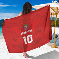 Custom Mate Ma'a Tonga Rugby Sarong Ngatu Tribal Motifs Sporty Style - Polynesian Pride