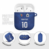 Custom Samoa Rugby AirPods Case Tatau Tribal Motifs Sporty Style - Polynesian Pride