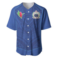 Custom Samoa Rugby Baseball Jersey Tatau Tribal Motifs Sporty Style - Polynesian Pride