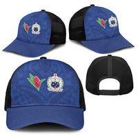 Samoa Rugby Baseball Net Cap Tatau Tribal Motifs Sporty Style - Polynesian Pride