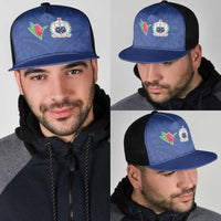 Samoa Rugby Mesh Trucker Cap Tatau Tribal Motifs Sporty Style - Polynesian Pride