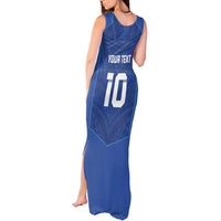 Custom Samoa Rugby Tank Maxi Dress Tatau Tribal Motifs Sporty Style - Polynesian Pride