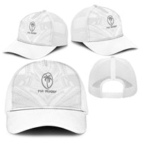 Fiji Rugby Baseball Net Cap Tapa Tribal Motifs Sporty Style - Polynesian Pride
