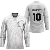 Custom Fiji Rugby Hockey Jersey Tapa Tribal Motifs Sporty Style - Polynesian Pride
