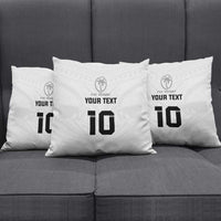 Custom Fiji Rugby Pillow Cover Tapa Tribal Motifs Sporty Style - Polynesian Pride