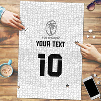Custom Fiji Rugby Puzzle Tapa Tribal Motifs Sporty Style - Polynesian Pride