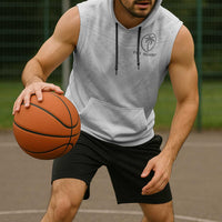 Custom Fiji Rugby Sleeveless Hoodie Tapa Tribal Motifs Sporty Style - Polynesian Pride