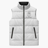 Custom Fiji Rugby Sleeveless Puffer Jacket Tapa Tribal Motifs Sporty Style - Polynesian Pride