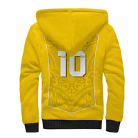Custom Niue Rugby Sherpa Hoodie Hiapo Tribal Motifs Sporty Style - Polynesian Pride