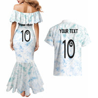 Custom New Zealand Football Couples Matching Mermaid Dress and Hawaiian Shirt The Whites-Aotearoa Inspired LT03 - Polynesian Pride