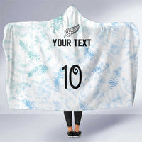Custom New Zealand Football Hooded Blanket The Whites-Aotearoa Inspired - Polynesian Pride