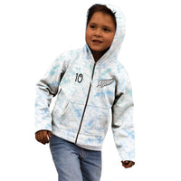 Custom New Zealand Football Kid Hoodie The Whites-Aotearoa Inspired - Polynesian Pride