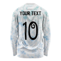 Custom New Zealand Football Long Sleeve Shirt The Whites-Aotearoa Inspired - Polynesian Pride