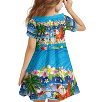 Polynesian Merry Christmas Family Matching Mermaid Dress and Hawaiian Shirt Funny Santa Beach Tropical Plant and Turtle LT03 - Polynesian Pride