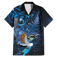 Aotearoa Matariki Family Matching Mermaid Dress and Hawaiian Shirt Maori Tribal with Silver Fern and Tui Bird Galaxy Style - Polynesian Pride