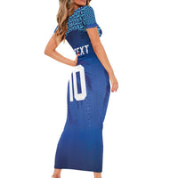 Custom Fiji Football-Towards World Cup 2026 Short Sleeve Bodycon Dress LT03 - Polynesian Pride