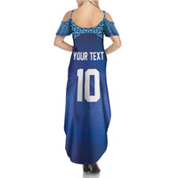 Custom Fiji Football-Towards World Cup 2026 Summer Maxi Dress LT03 - Polynesian Pride