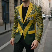 Australia Rugby Custom Blazer Aboriginal Art Sporty Style - Polynesian Pride