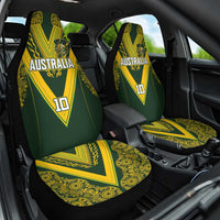 Australia Rugby Custom Car Seat Cover Aboriginal Art Sporty Style - Polynesian Pride