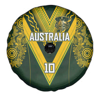 Australia Rugby Custom Spare Tire Cover Aboriginal Art Sporty Style - Polynesian Pride