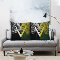Aotearoa Australia Rugby Pillow Cover Maori and Aboriginal Art Sporty Style - Polynesian Pride