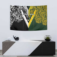 Aotearoa Australia Rugby Tapestry Maori and Aboriginal Art Sporty Style - Polynesian Pride