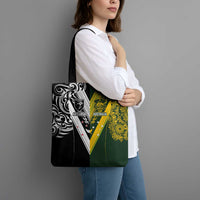 Aotearoa Australia Rugby Tote Bag Maori and Aboriginal Art Sporty Style - Polynesian Pride