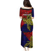 Custom Papua New Guinea Central Province Puletasi PNG Birds Of Paradise Polynesian Arty Style LT03 - Polynesian Pride