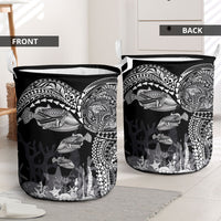 Hawaiian Reef Triggerfish Laundry Basket Polynesian Art with Tribal Humuhumunukunukuapua'a LT03 - Polynesian Pride