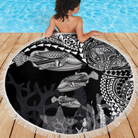 Hawaiian Reef Triggerfish Beach Blanket Polynesian Art with Tribal Humuhumunukunukuapua'a LT03 - Polynesian Pride