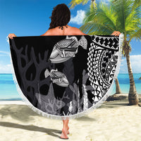 Hawaiian Reef Triggerfish Beach Blanket Polynesian Art with Tribal Humuhumunukunukuapua'a LT03 - Polynesian Pride